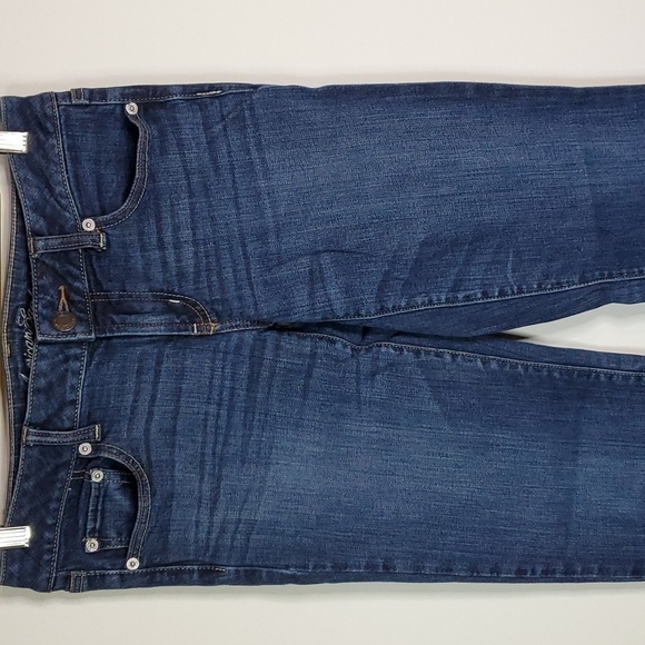 American Eagle perfect boyfriend size 8 stretch boot cut jeans - Picture 2 of 8